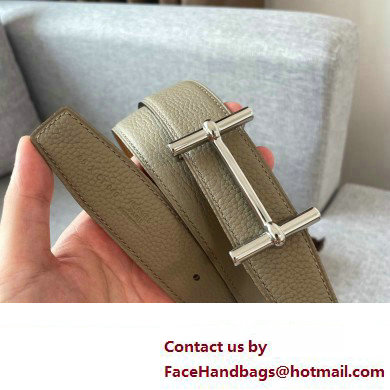 Hermes H d'Ancre belt buckle  &  Reversible leather strap 32 mm 03 2023